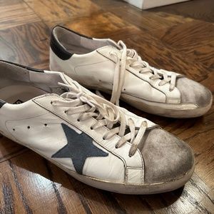 Golden Goose White/Black/Blue mens sneakers - very good condition - size 44